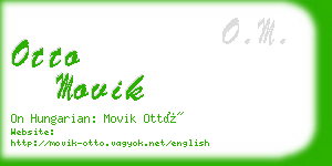 otto movik business card